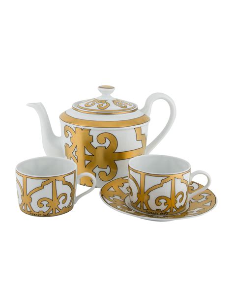 hermes servies set|hermes tea service tableware.